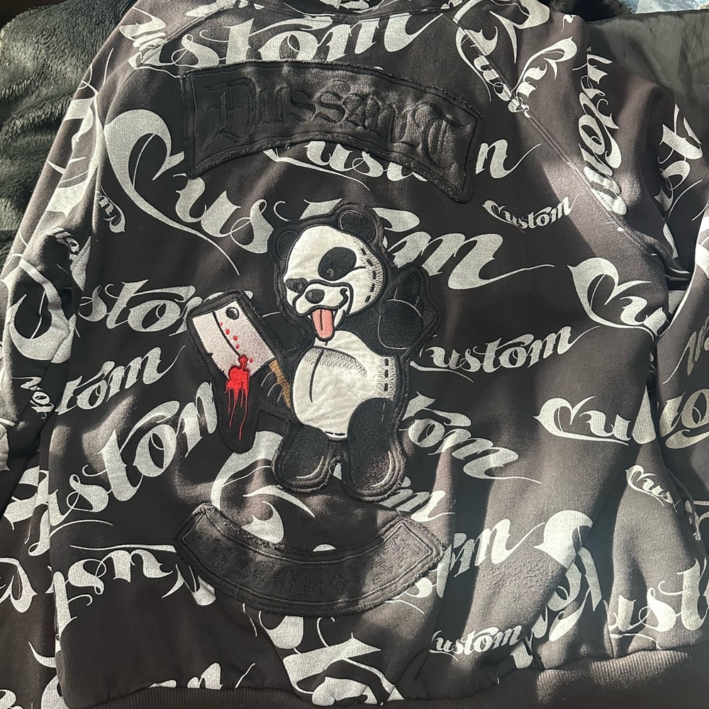 Dussault White Magic Killer Panda Hoodie With Hatchet Discontinued Collector XXL